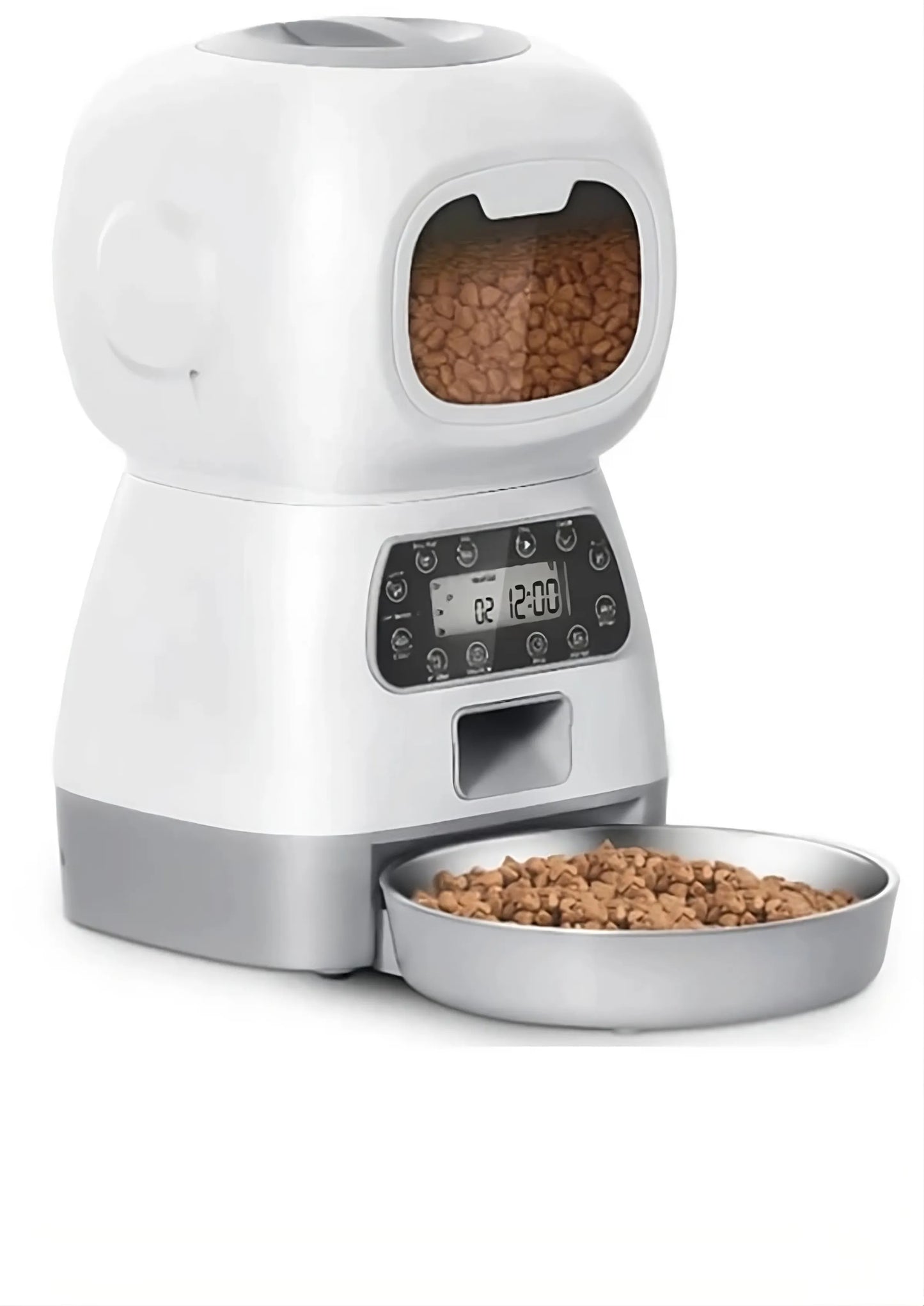 Smart Pet Feeder: WiFi and NON- WiFi, Voice Recorder, 3.5 Large Capacity.