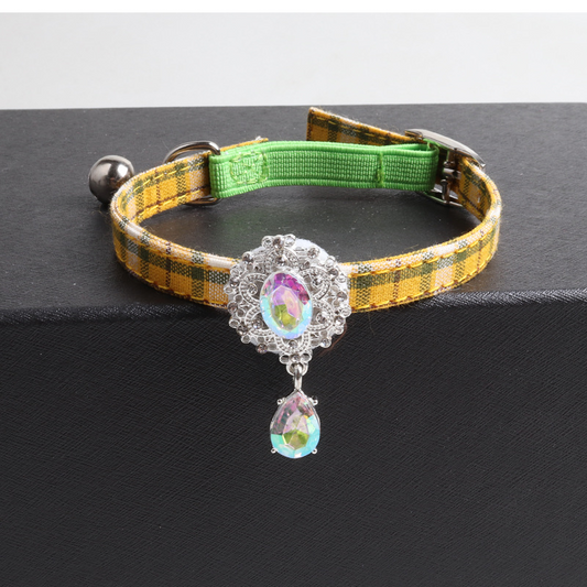 Pet Pendant Collar Elegant Bell Design Adjustable Pet Collar