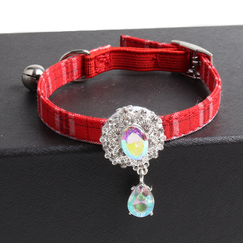 Pet Pendant Collar Elegant Bell Design Adjustable Pet Collar