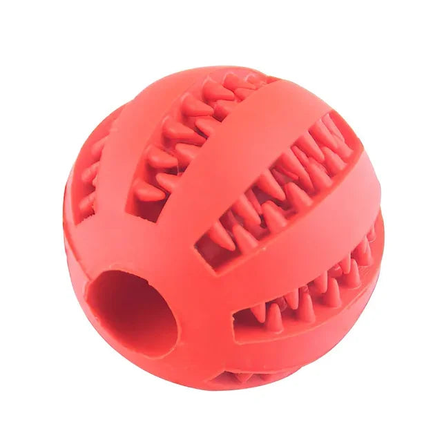 Interactive Rubber Chew Ball for Small Dogs or Puppies