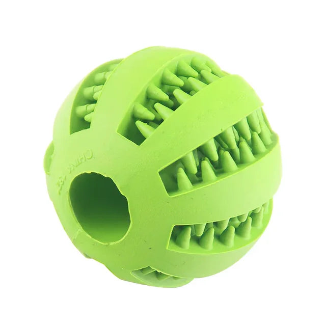 Interactive Rubber Chew Ball for Small Dogs or Puppies