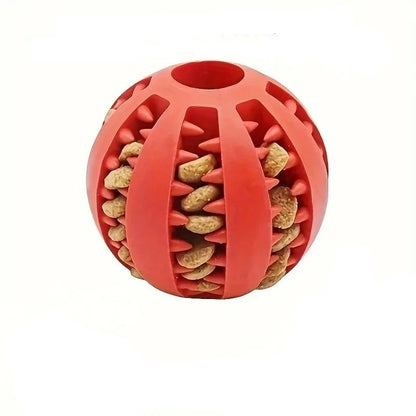 Interactive Rubber Chew Ball for Small Dogs or Puppies